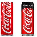 Coca-Cola regular og Coca-Cola zero Slim 2017