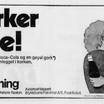 Annonse i avisen Sarpsborg Arbeiderblad, 22. april 1976