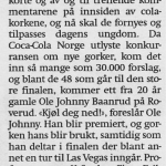 Reportasje i avisen Glåmdalen, 16. september 2000