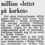 "Kikk under korken" - Fædrelandsvennen 23. juni 1969