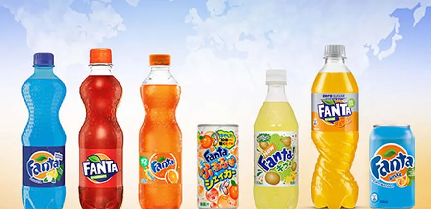 Det finnes utallige forskjellige Fanta-varianter – vi vil gjerne prøve dem alle! (Foto: The Coca-Cola Company)