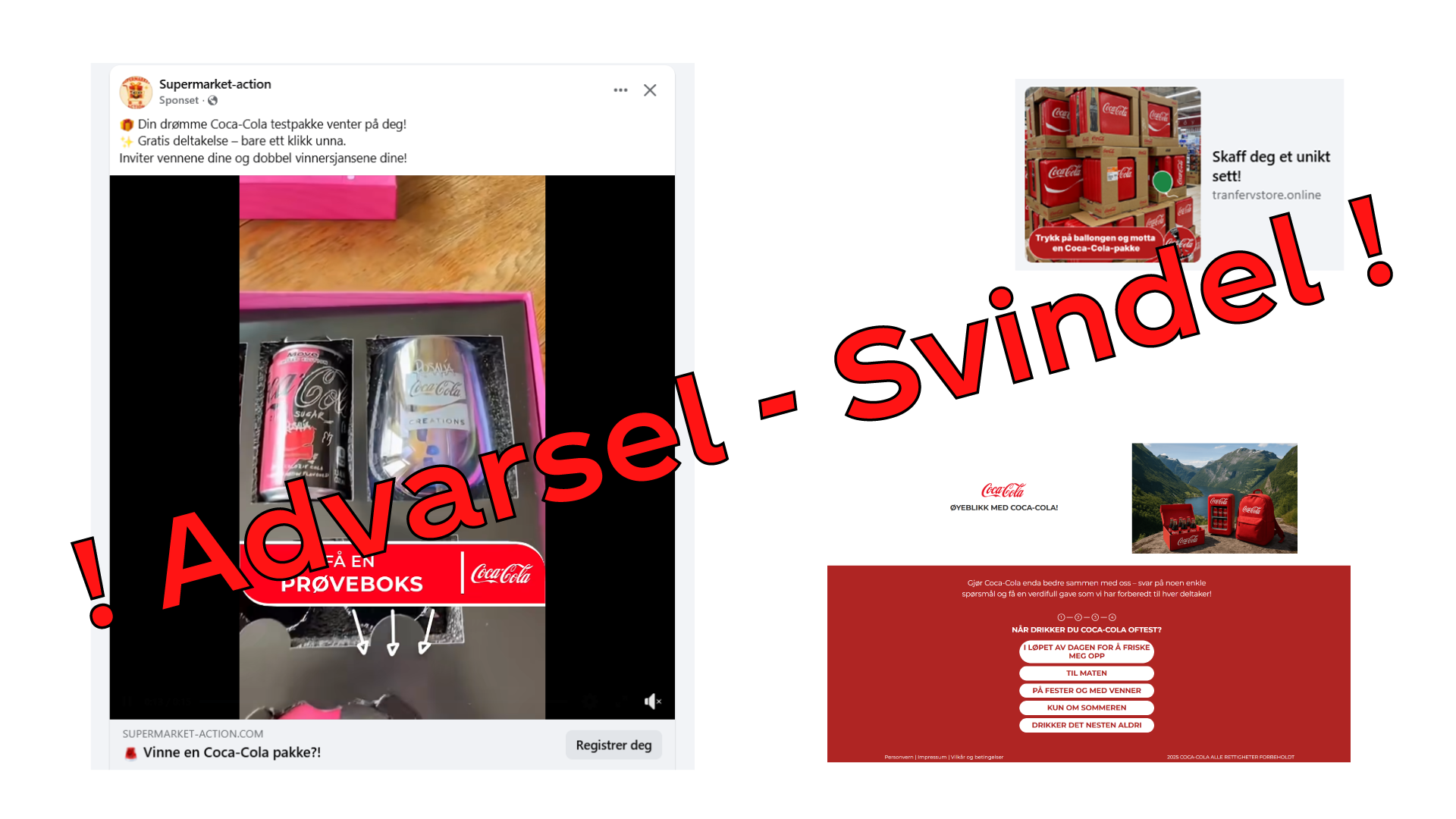 Ikke la deg lure av falske annonser og nettsider.