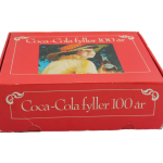 Coca-Cola jubileumssett 1986 med eske, norsk