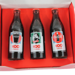 Coca-Cola jubileumssett 1986 med eske, norsk
